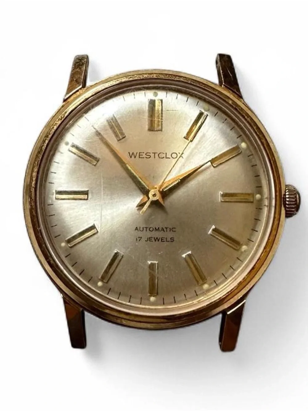 Vintage Westclox Gold-Tone Automatic 17 Jewel Men's Watch